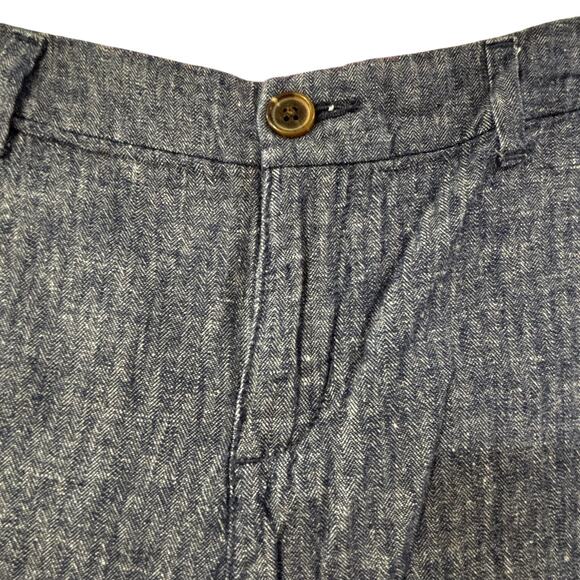 Old Navy Everyday Shorts blue cotton linen chambray denim classics pockets sz 6 - Picture 3 of 6